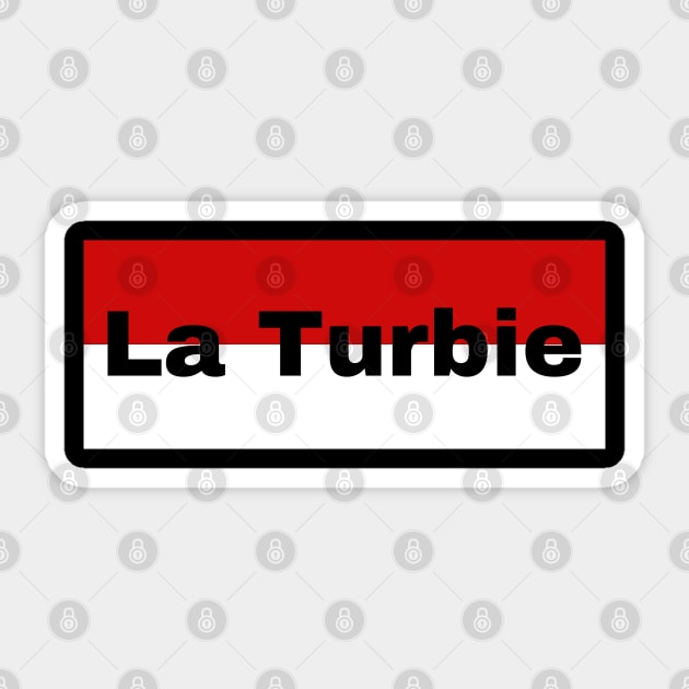 La Turbie City in Monaco Flag Sticker by aybe7elf